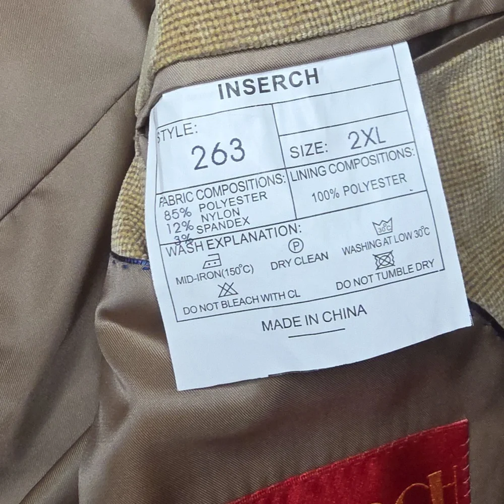 Inserch Tan Corduroy Blazer Size 2XL - Beautiful!!!
